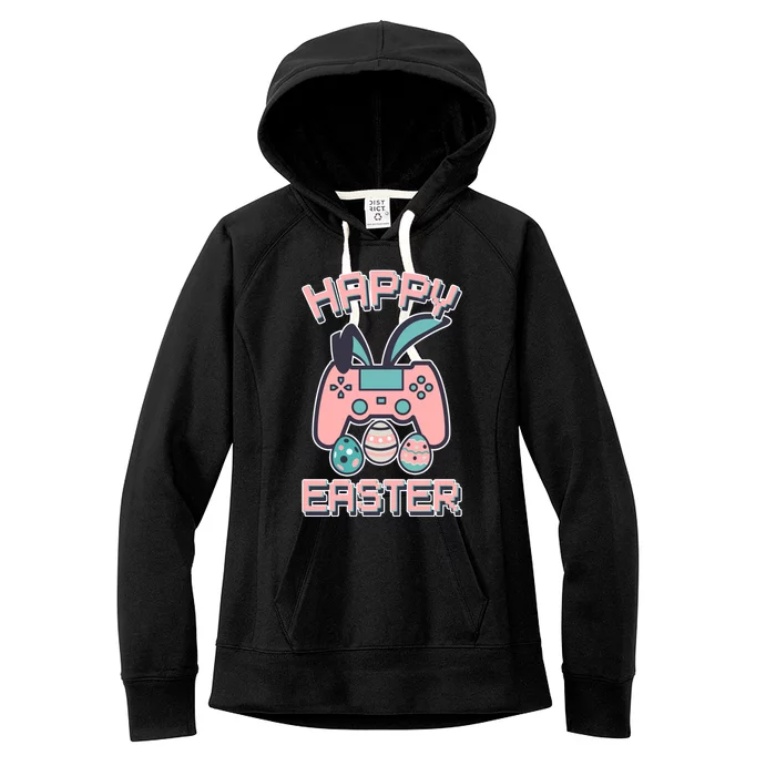 Happy Easter Bunny Game Controller Women's Fleece Hoodie