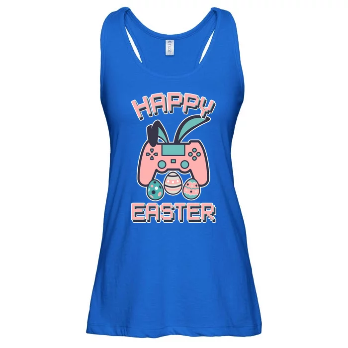 Happy Easter Bunny Game Controller Ladies Essential Flowy Tank