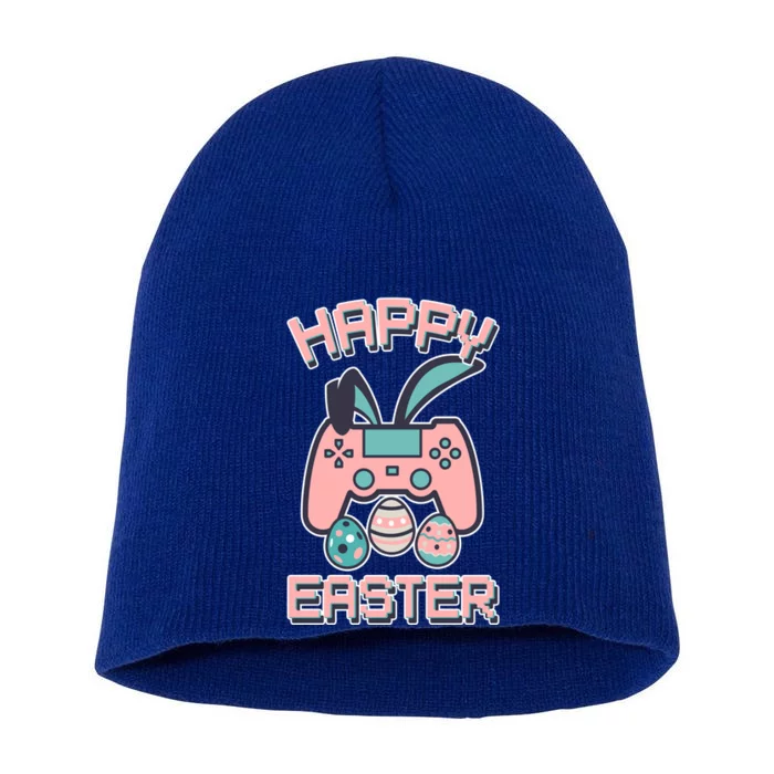 Happy Easter Bunny Game Controller Short Acrylic Beanie