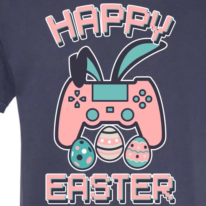 Happy Easter Bunny Game Controller Garment-Dyed Heavyweight T-Shirt