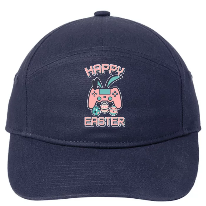 Happy Easter Bunny Game Controller 7-Panel Snapback Hat