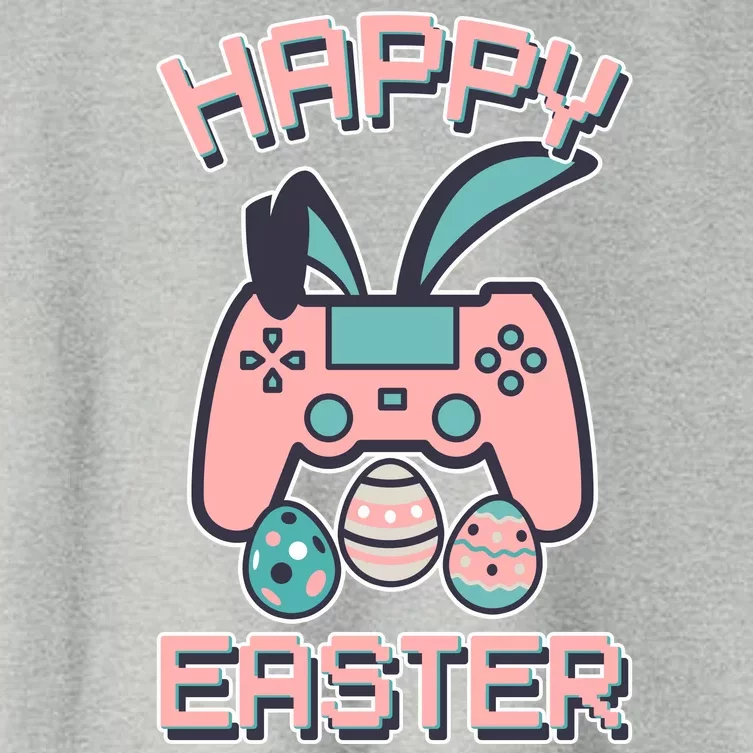 Happy Easter Bunny Game Controller Women's Crop Top Tee