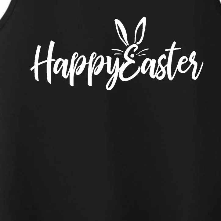 Happy Easter Cursive Signature Performance Tank