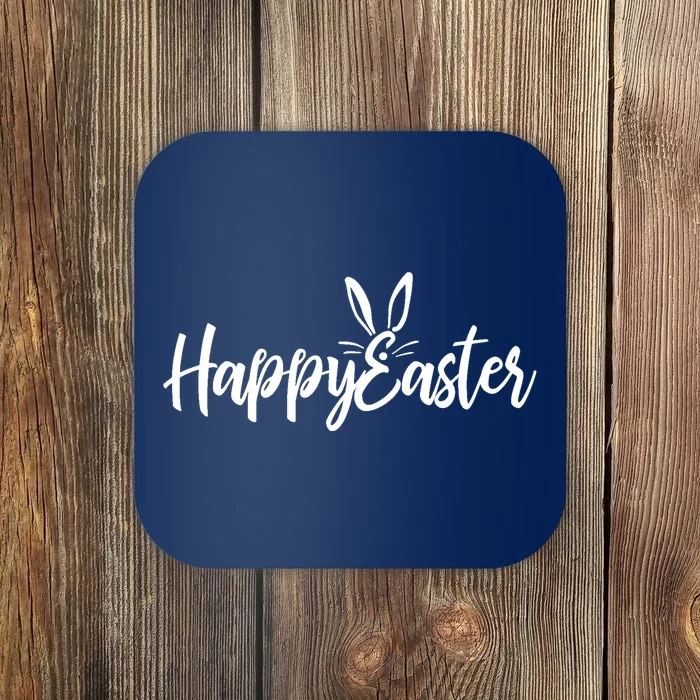 Happy Easter Cursive Signature Coaster