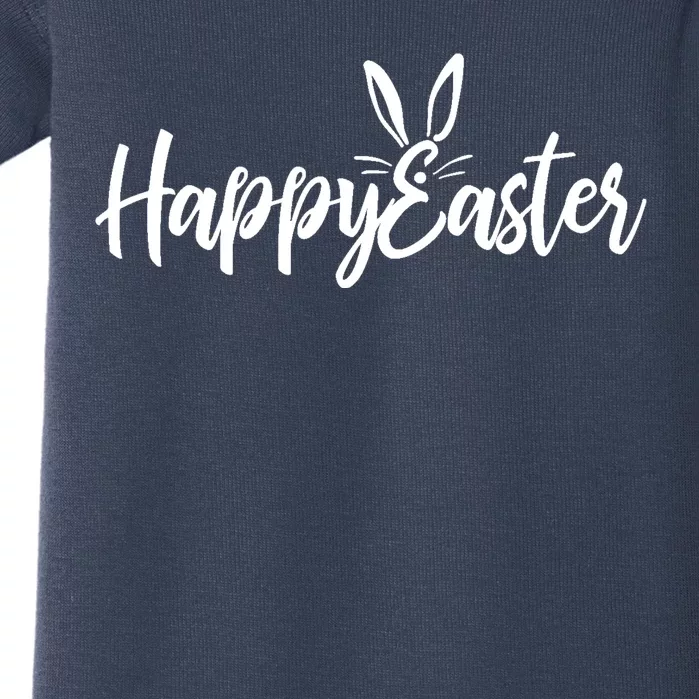 Happy Easter Cursive Signature Baby Bodysuit