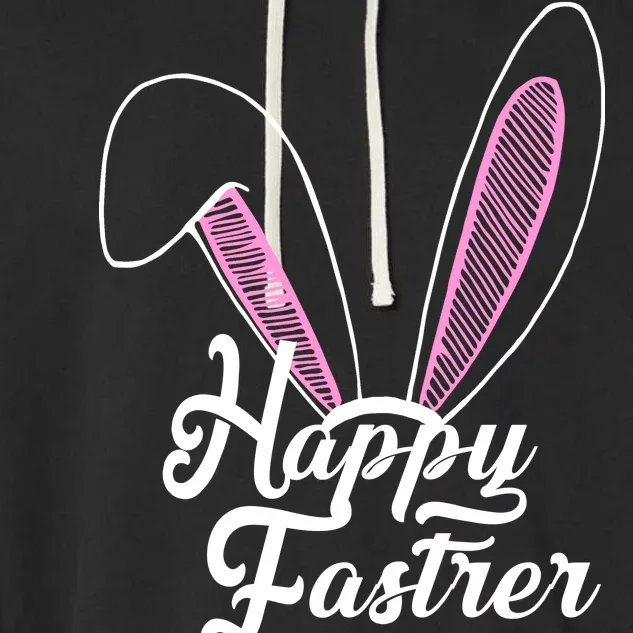 Happy Easter Cute Bunny Ears Garment-Dyed Fleece Hoodie