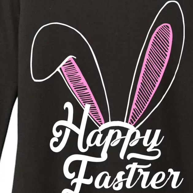 Happy Easter Cute Bunny Ears Womens CVC Long Sleeve Shirt