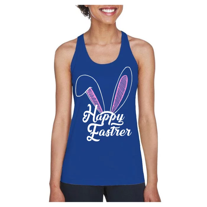 Happy Easter Cute Bunny Ears Women's Racerback Tank