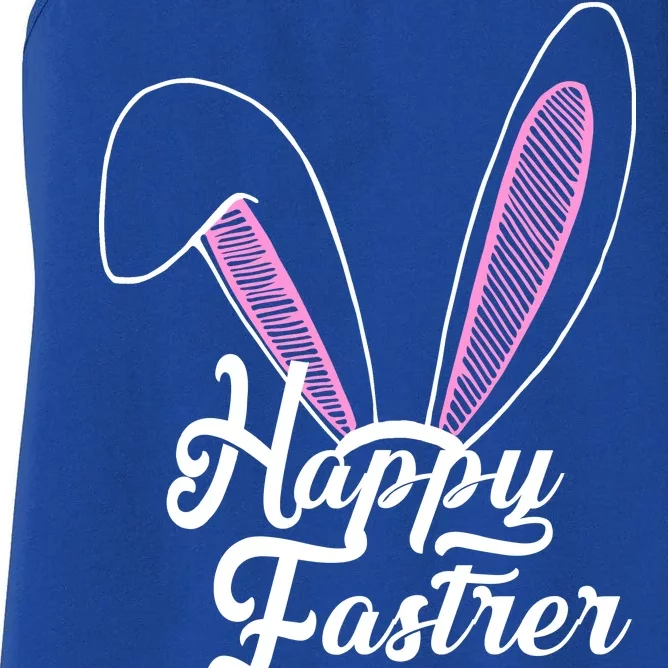 Happy Easter Cute Bunny Ears Women's Racerback Tank