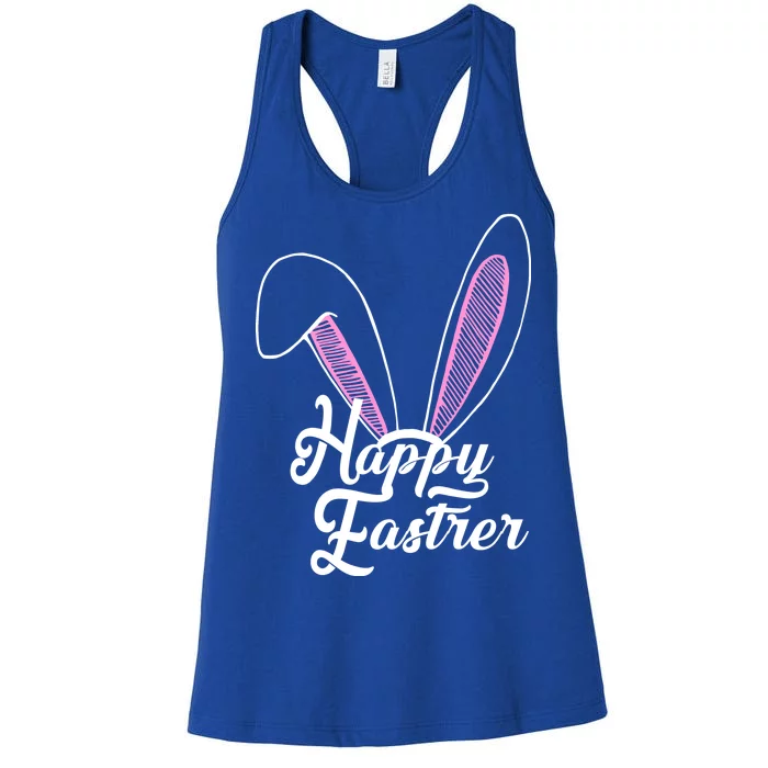 Happy Easter Cute Bunny Ears Women's Racerback Tank