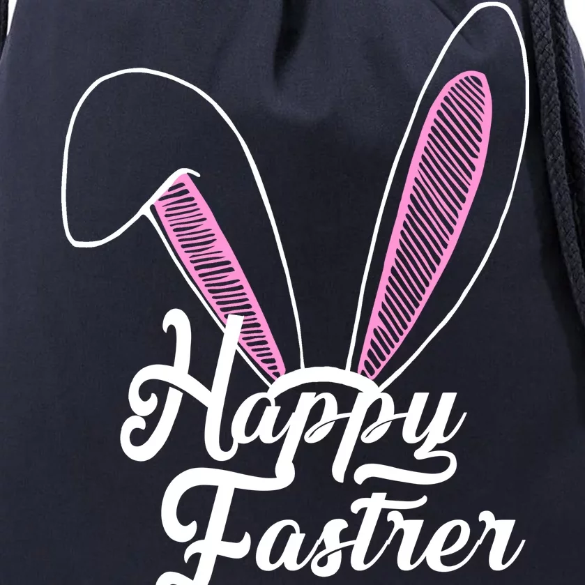 Happy Easter Cute Bunny Ears Drawstring Bag