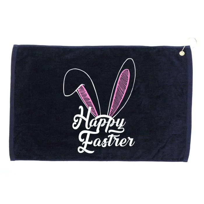 Happy Easter Cute Bunny Ears Grommeted Golf Towel