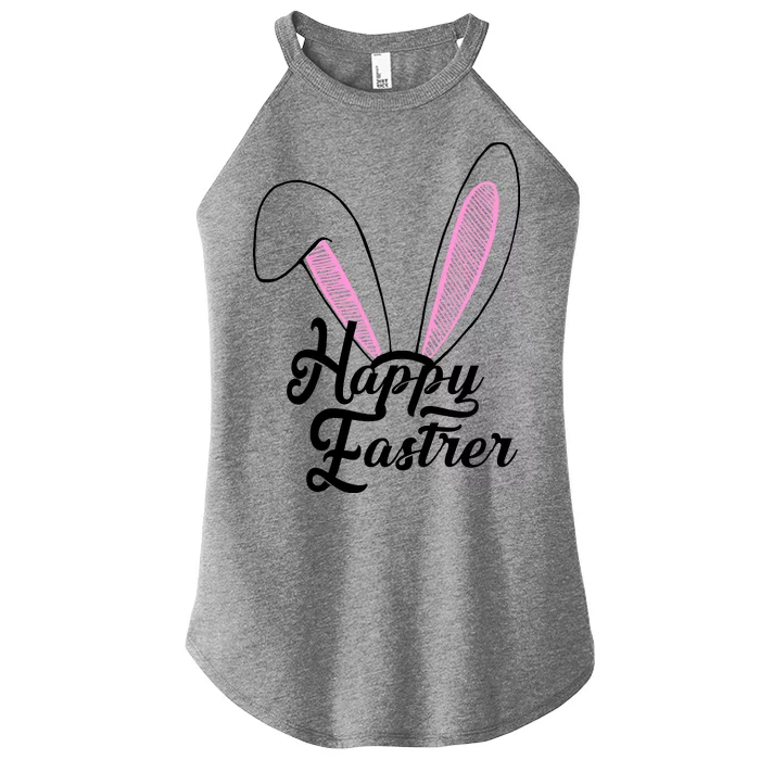 Happy Easter Cute Bunny Ears Women’s Perfect Tri Rocker Tank