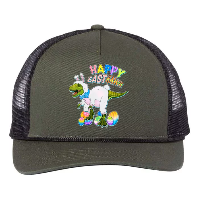 Happy Easter EastRawr T-Rex Retro Rope Trucker Hat Cap