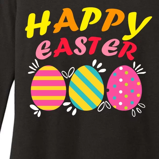 Happy Easter Eggs Womens CVC Long Sleeve Shirt