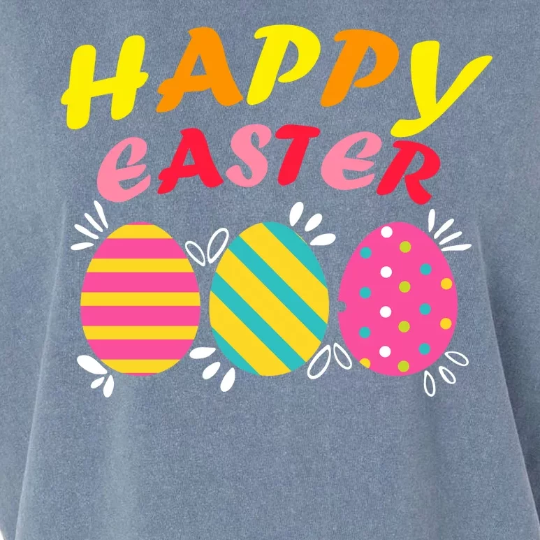 Happy Easter Eggs Garment-Dyed Women's Muscle Tee