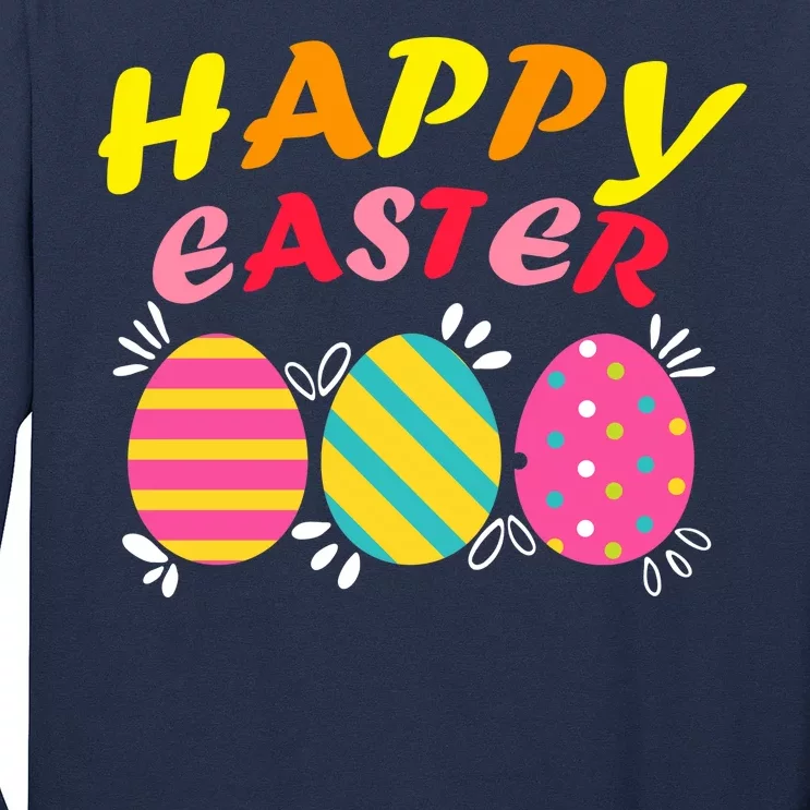 Happy Easter Eggs Long Sleeve Shirt