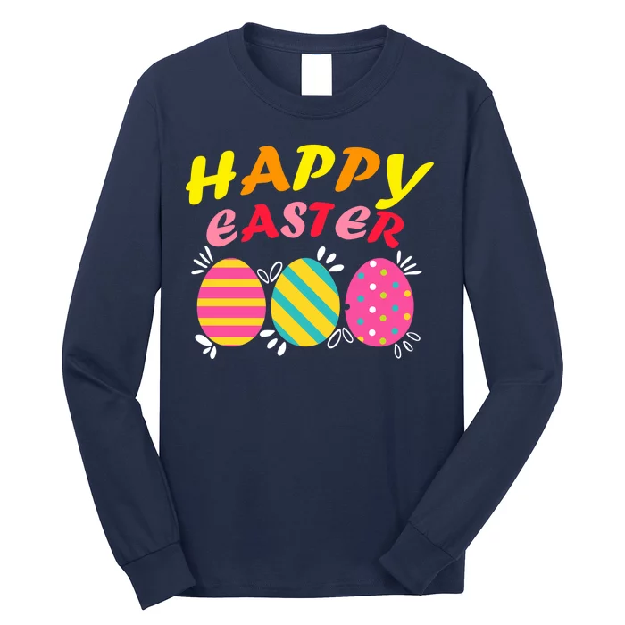 Happy Easter Eggs Long Sleeve Shirt