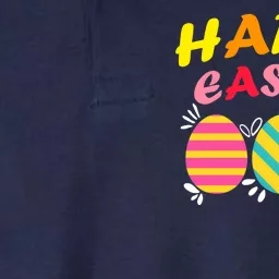 Happy Easter Eggs Softstyle Adult Sport Polo