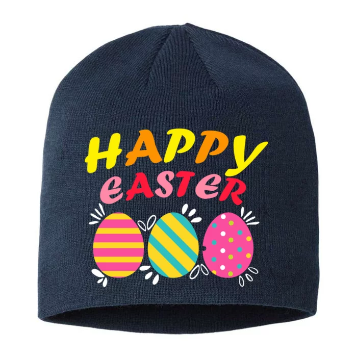 Happy Easter Eggs 8 1/2in Sustainable Knit Beanie