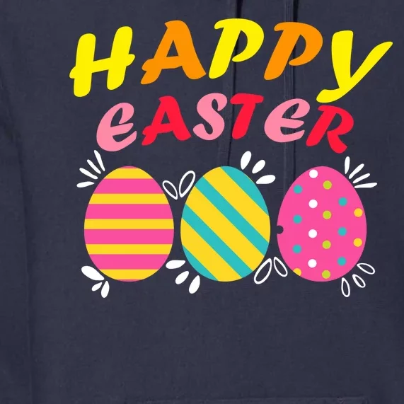 Happy Easter Eggs Premium Hoodie