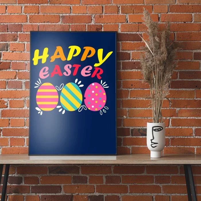 Happy Easter Eggs Poster