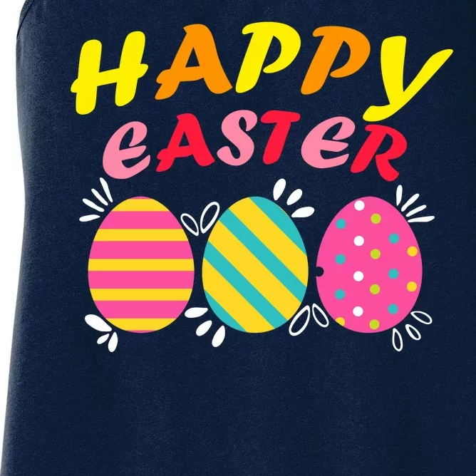 Happy Easter Eggs Women's Racerback Tank