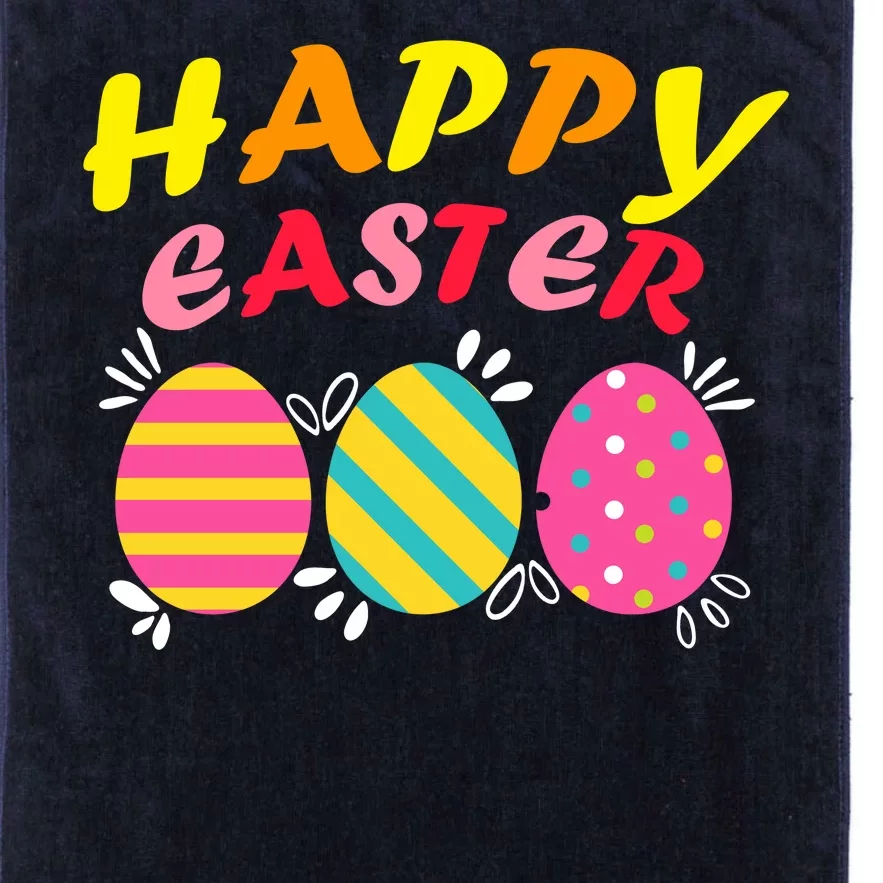 Happy Easter Eggs Platinum Collection Golf Towel