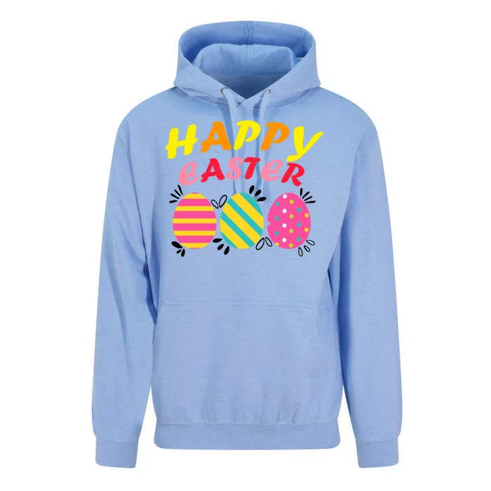 Happy Easter Eggs Unisex Surf Hoodie