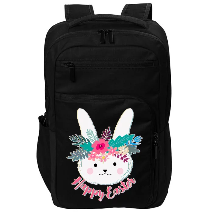 Happy Easter Flower Bunny Impact Tech Backpack