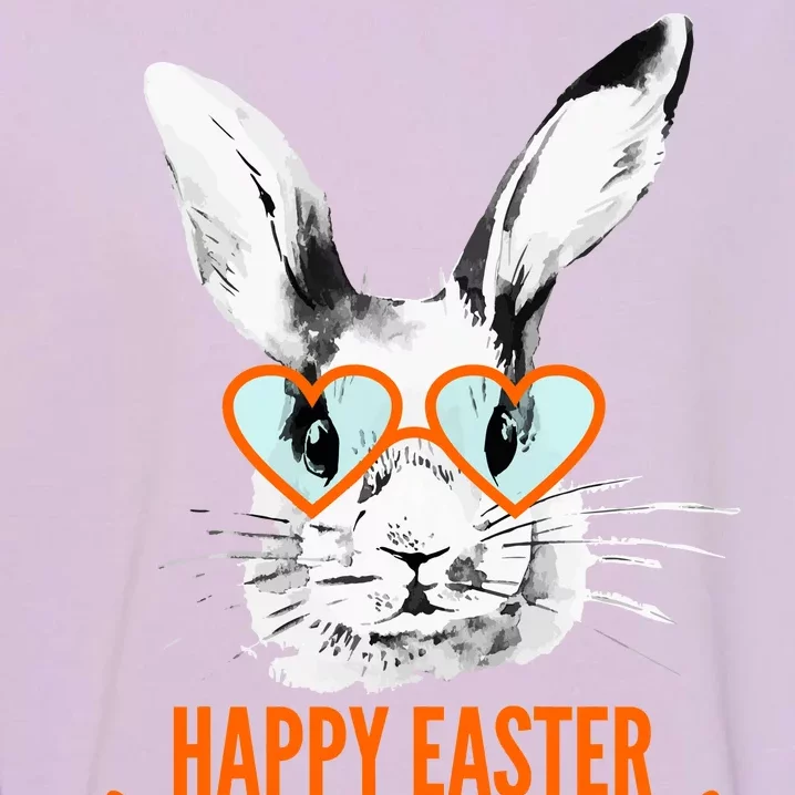 Happy Easter Hipster Bunny Rabbit Garment-Dyed Sweatshirt