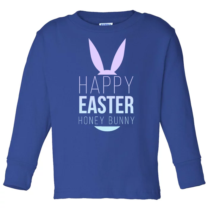 Happy Easter Honey Bunny Toddler Long Sleeve Shirt