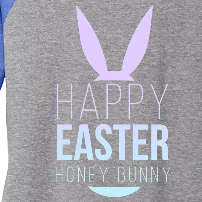 Happy Easter Honey Bunny Women's Tri-Blend 3/4-Sleeve Raglan Shirt