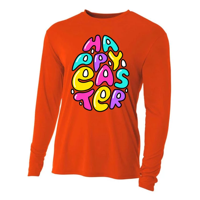 Happy Easter Pastel Egg Cooling Performance Long Sleeve Crew