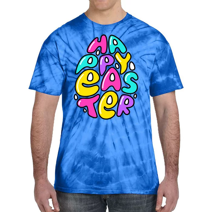 Happy Easter Pastel Egg Tie-Dye T-Shirt