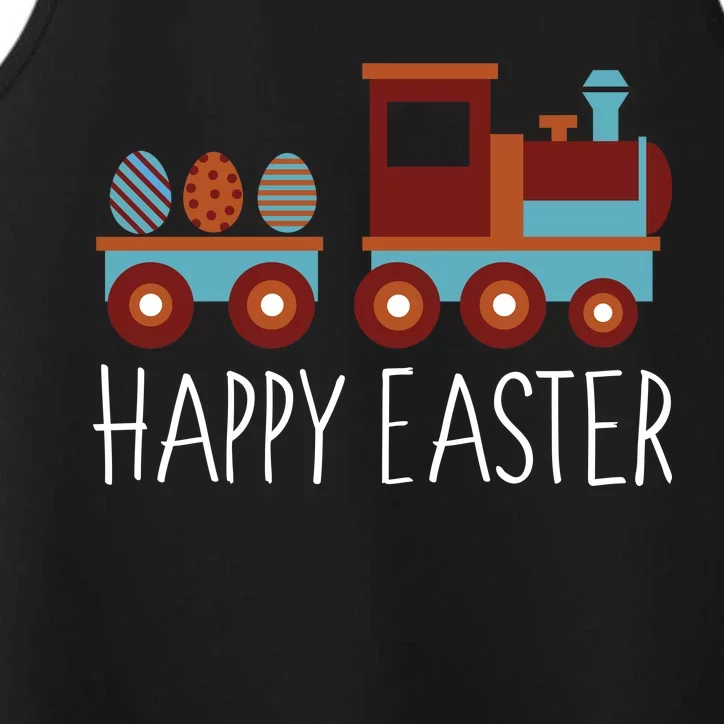 Happy Easter Train Performance Tank