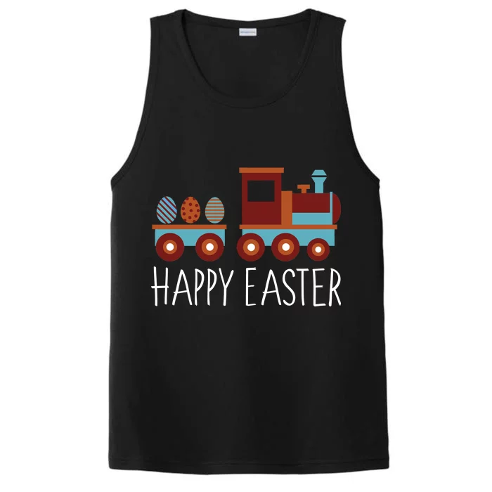 Happy Easter Train Performance Tank