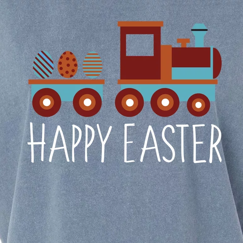 Happy Easter Train Garment-Dyed Women's Muscle Tee