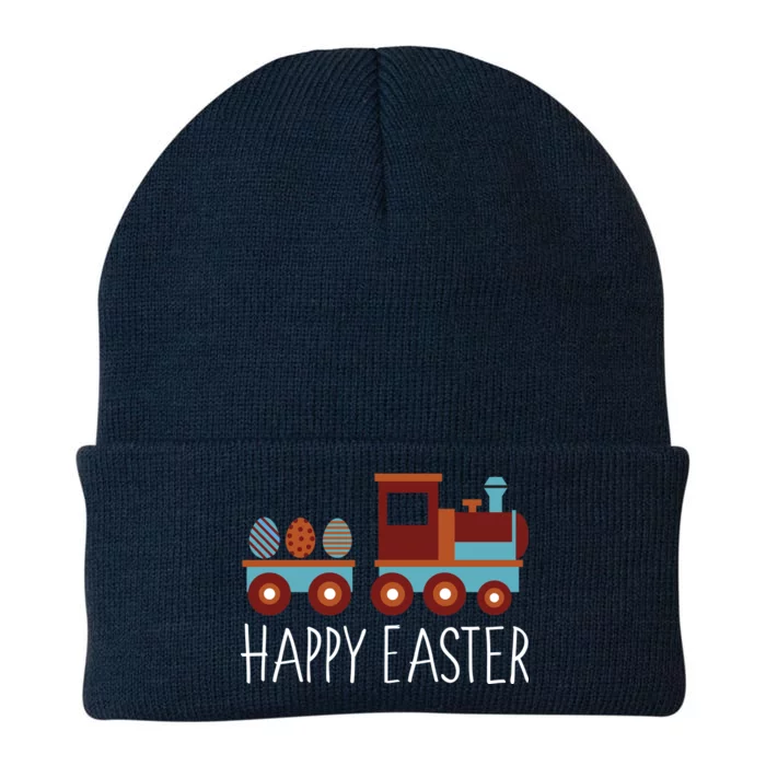 Happy Easter Train Knit Cap Winter Beanie