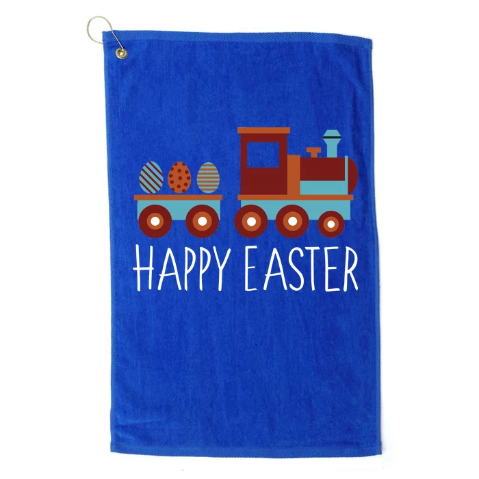 Happy Easter Train Platinum Collection Golf Towel