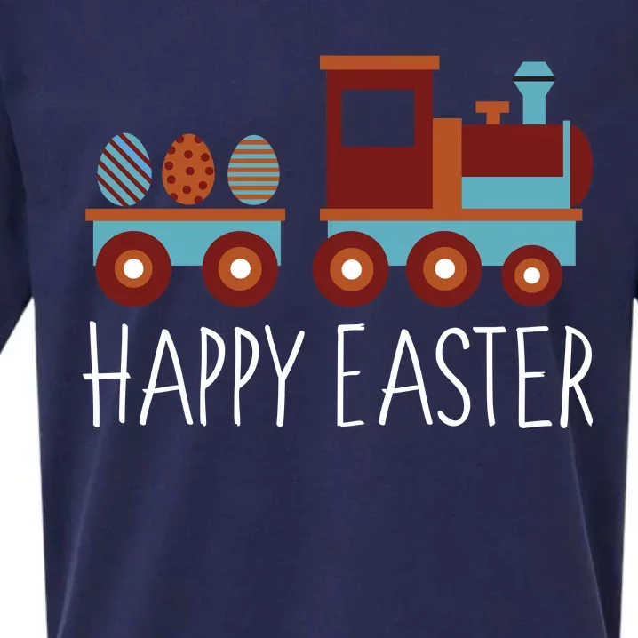 Happy Easter Train Sueded Cloud Jersey T-Shirt