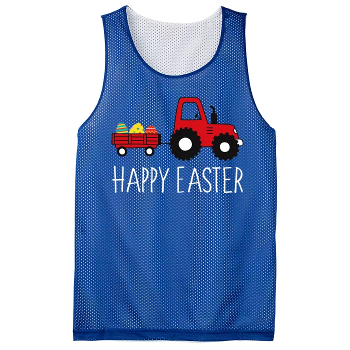 Happy Easter Truck Mesh Reversible Basketball Jersey Tank