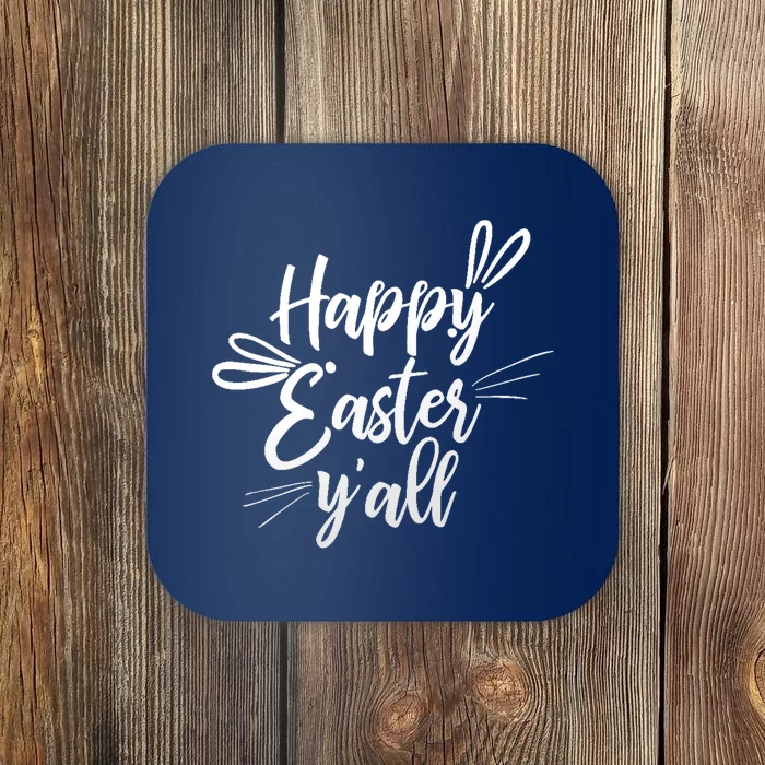 Happy Easter Y'all Bunny Ears Coaster