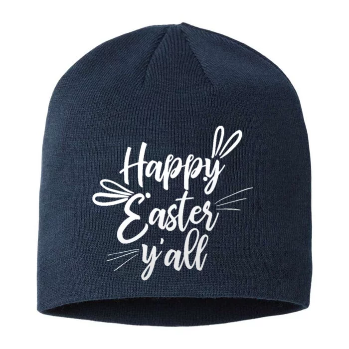 Happy Easter Y'all Bunny Ears 8 1/2in Sustainable Knit Beanie