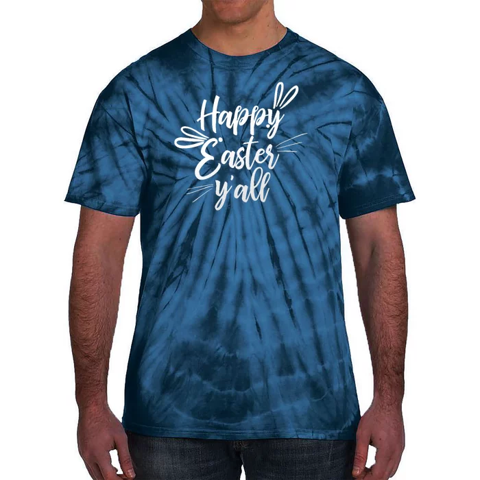 Happy Easter Y'all Bunny Ears Tie-Dye T-Shirt