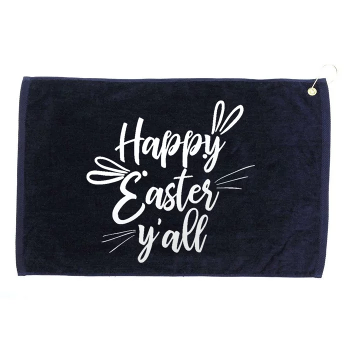 Happy Easter Y'all Bunny Ears Grommeted Golf Towel