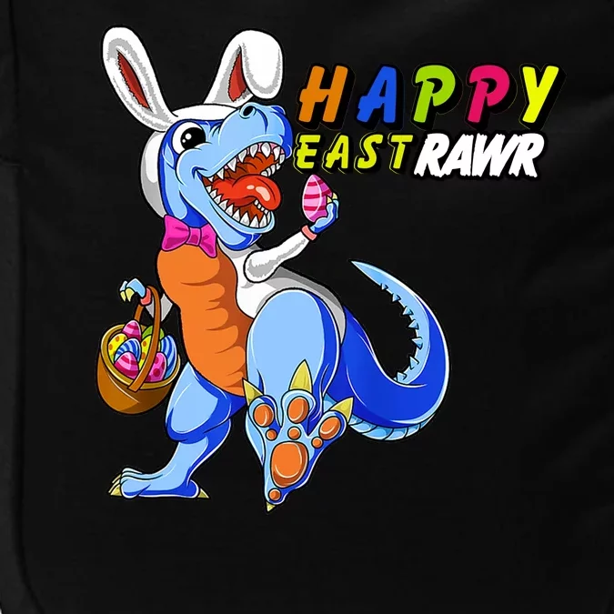 Happy EastRawar T-Rex Dino Easter Eggs Impact Tech Backpack