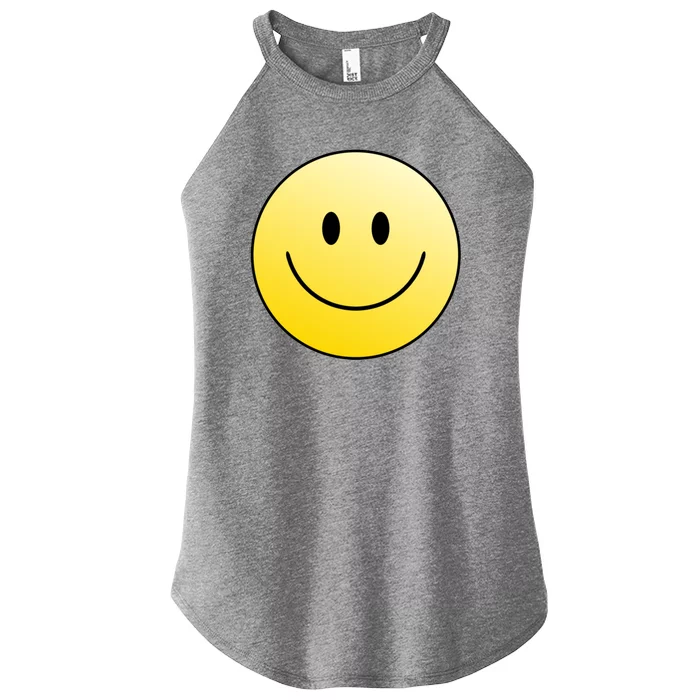 Happy Face Circle Women’s Perfect Tri Rocker Tank