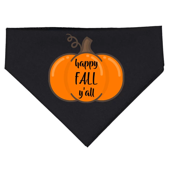 Happy Fall Y'all Pumpkin USA-Made Doggie Bandana