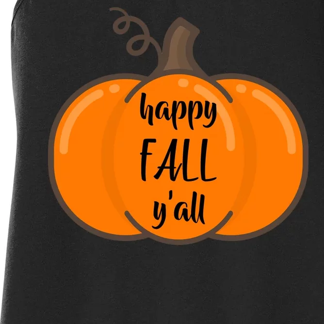 Happy Fall Y'all Pumpkin Women's Racerback Tank